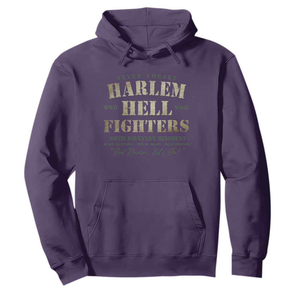 Harlem Hellfighters Hoodie African American Black History Military Soldiers