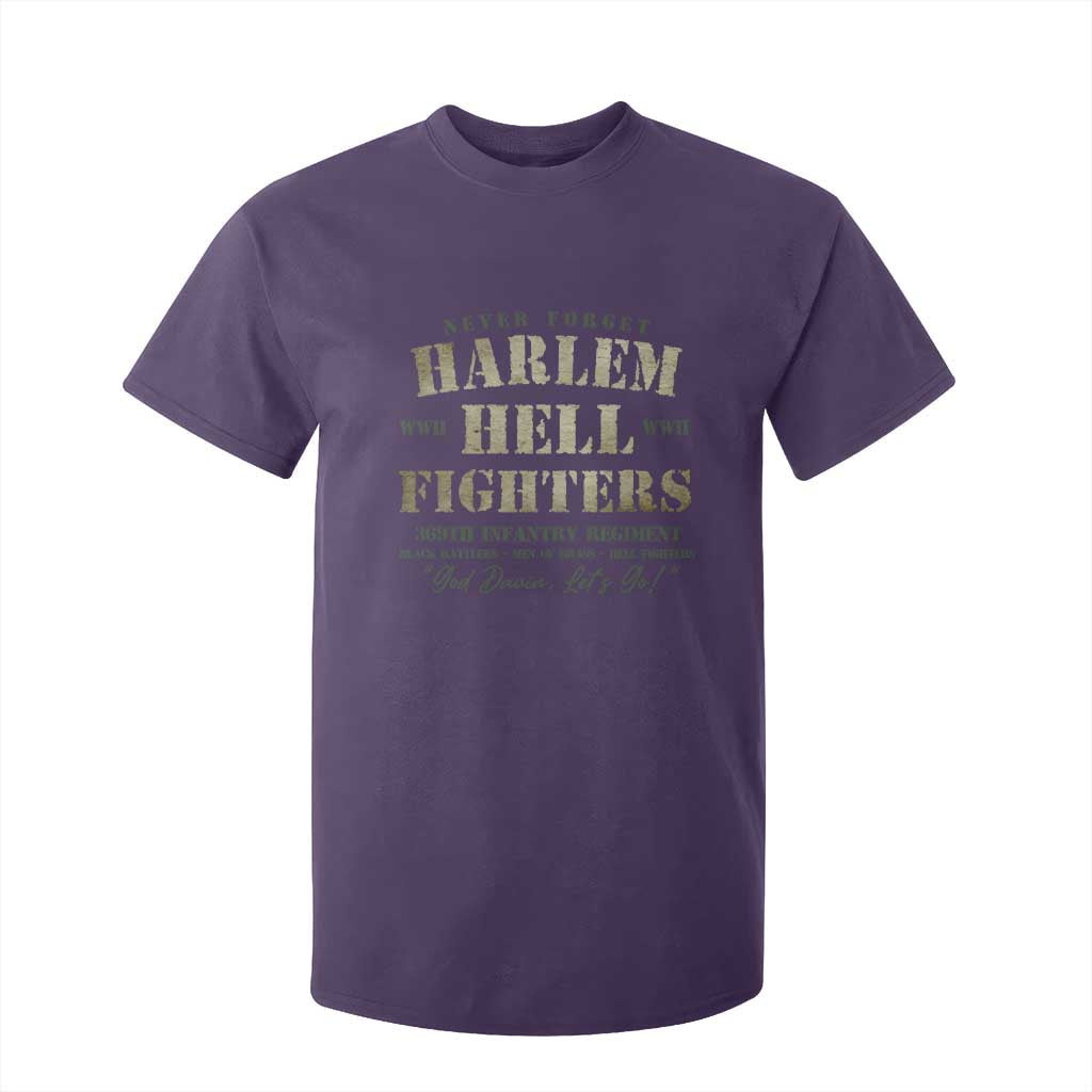 Harlem Hellfighters T Shirt For Kid African American Black History Military Soldiers