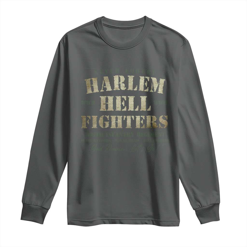 Harlem Hellfighters Long Sleeve Shirt African American Black History Military Soldiers