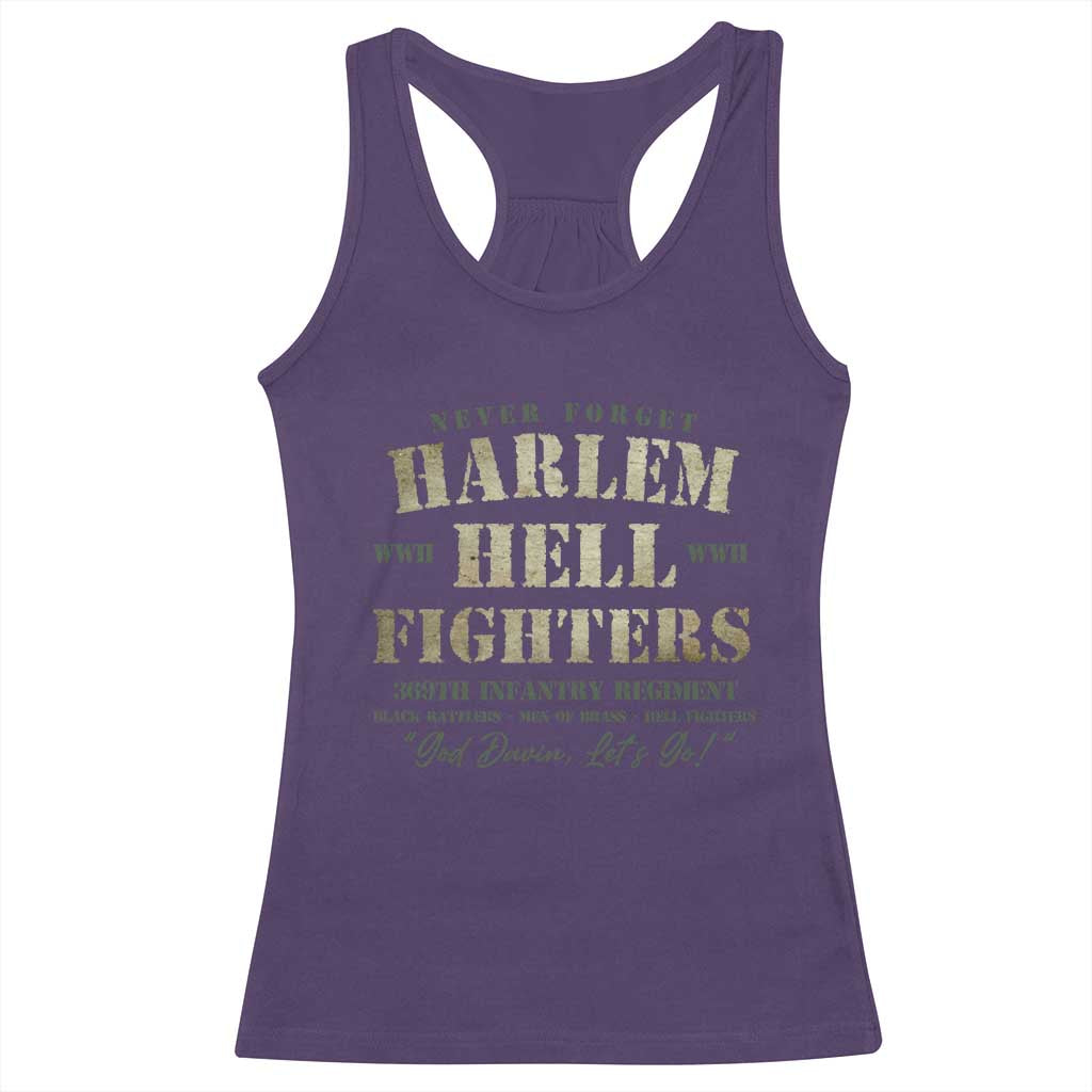 Harlem Hellfighters Racerback Tank Top African American Black History Military Soldiers
