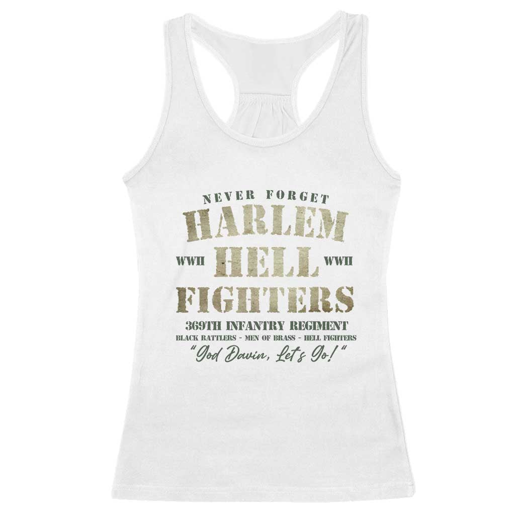 Harlem Hellfighters Racerback Tank Top African American Black History Military Soldiers