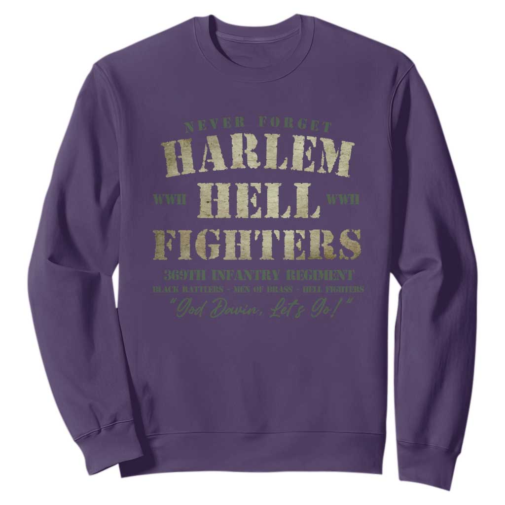 Harlem Hellfighters Sweatshirt African American Black History Military Soldiers