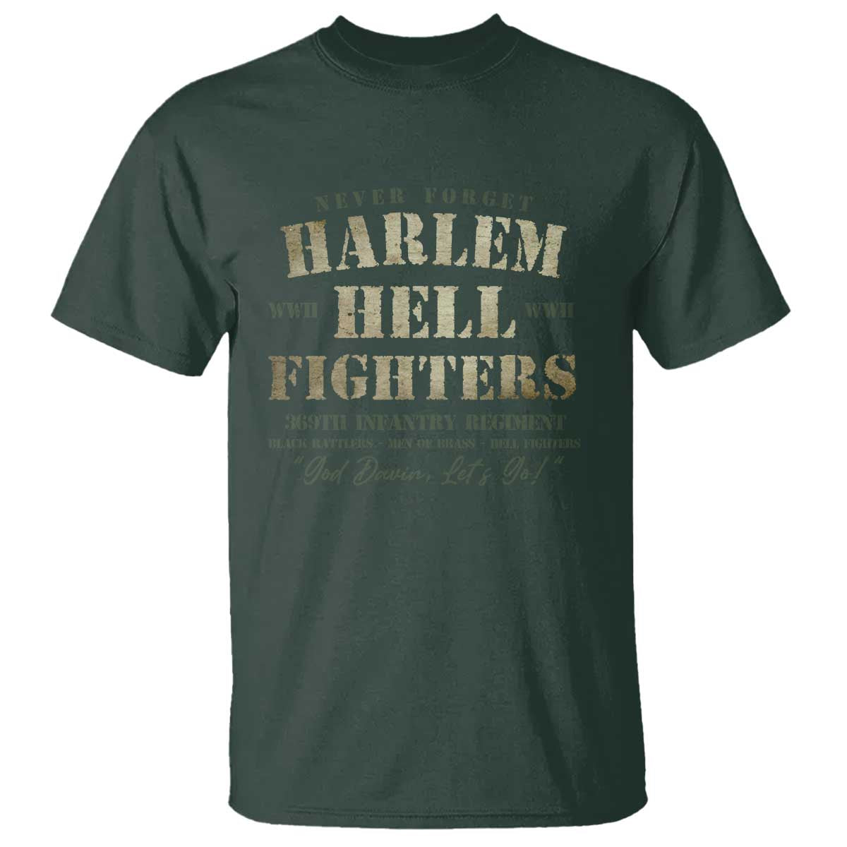 Harlem Hellfighters T Shirt African American Black History Military Soldiers