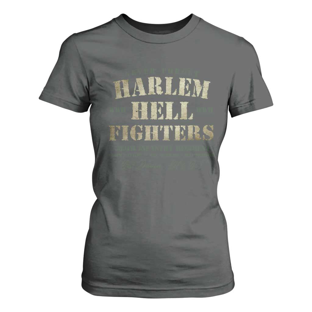 Harlem Hellfighters T Shirt For Women African American Black History Military Soldiers