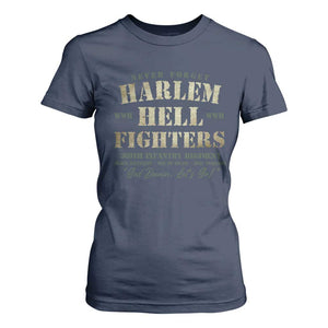 Harlem Hellfighters T Shirt For Women African American Black History Military Soldiers