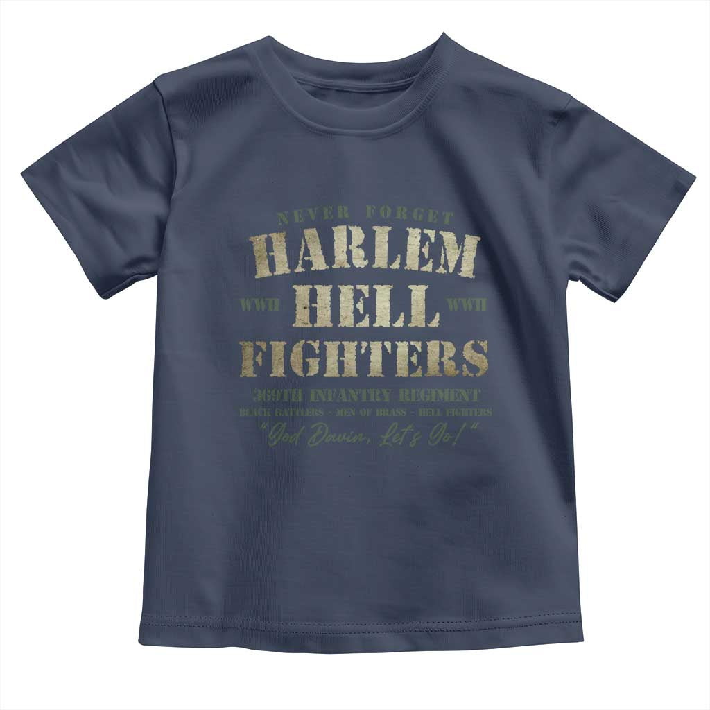 Harlem Hellfighters Toddler T Shirt African American Black History Military Soldiers