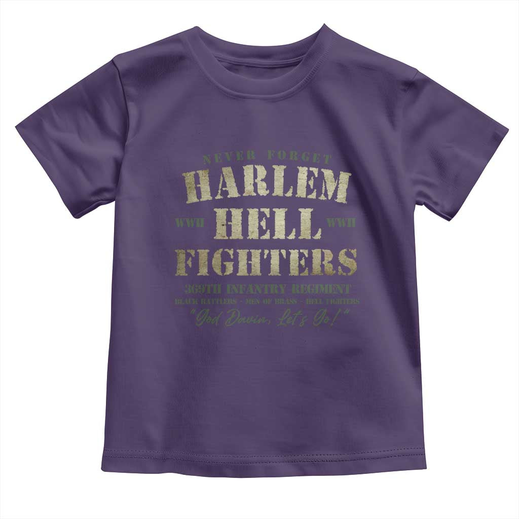 Harlem Hellfighters Toddler T Shirt African American Black History Military Soldiers