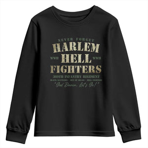 Harlem Hellfighters Youth Sweatshirt African American Black History Military Soldiers