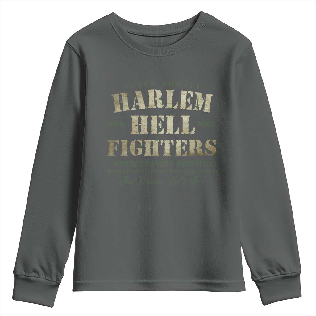 Harlem Hellfighters Youth Sweatshirt African American Black History Military Soldiers