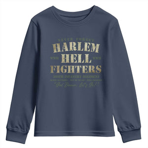 Harlem Hellfighters Youth Sweatshirt African American Black History Military Soldiers