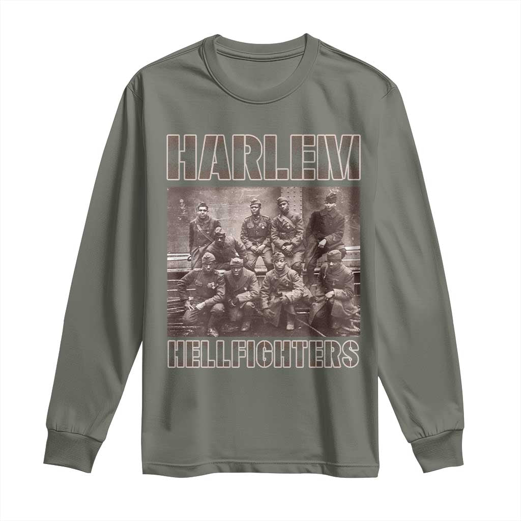 Harlem Hellfighters Long Sleeve Shirt The 369th Infantry Regiment Black History Military Soldiers