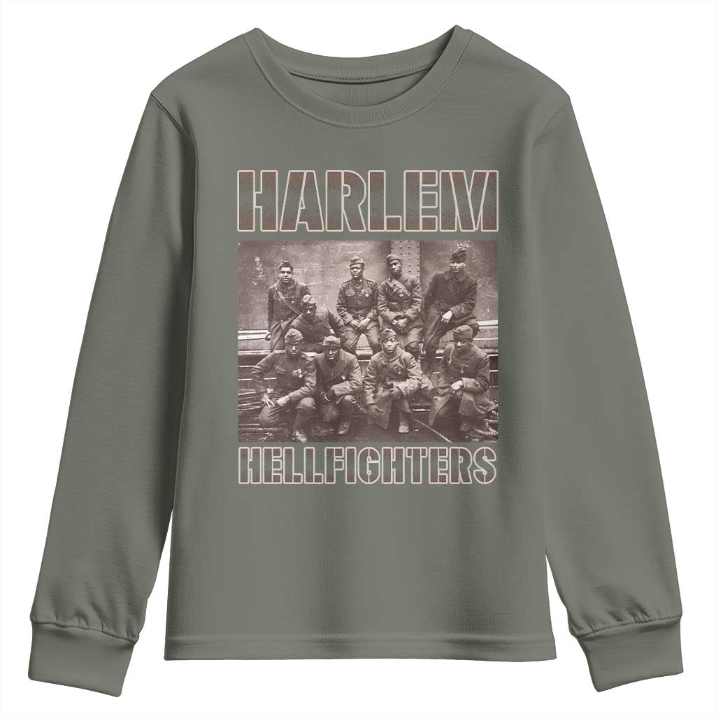 Harlem Hellfighters Youth Sweatshirt The 369th Infantry Regiment Black History Military Soldiers