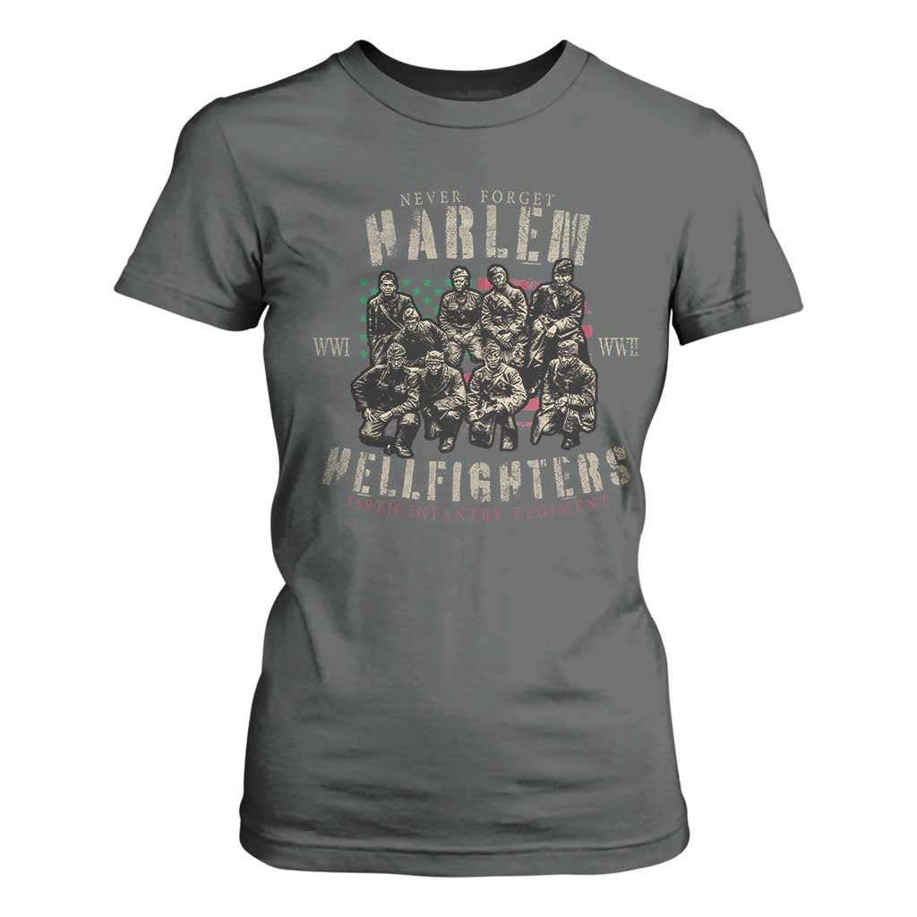 Harlem Hellfighters T Shirt For Women American Military Soldiers Black History
