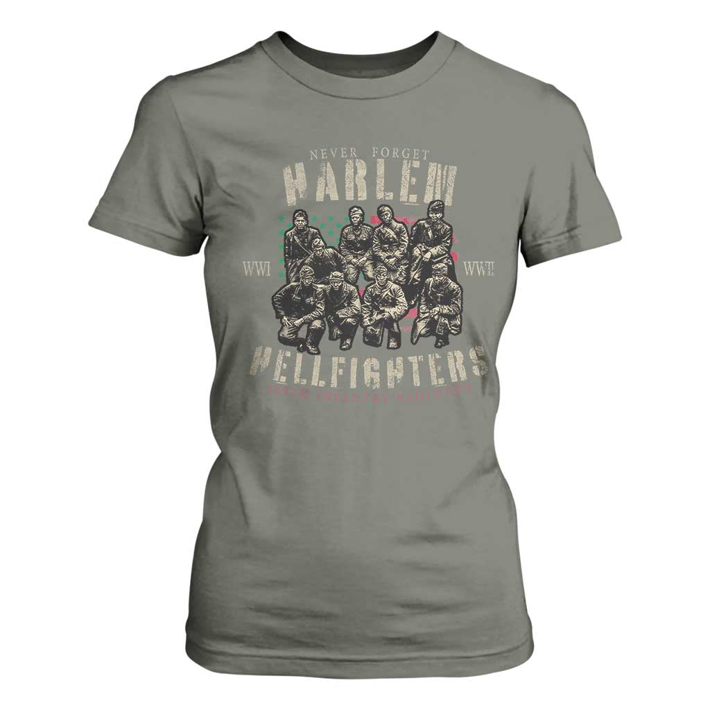 Harlem Hellfighters T Shirt For Women American Military Soldiers Black History