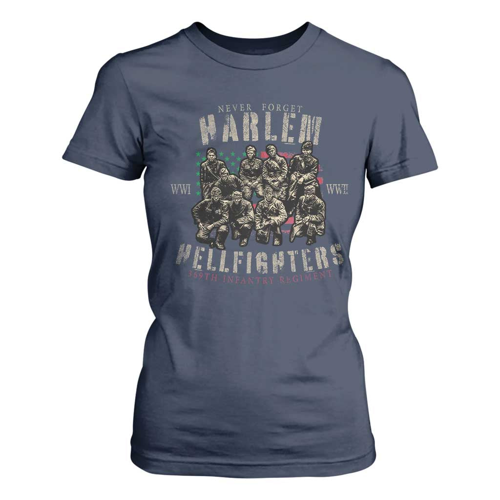 Harlem Hellfighters T Shirt For Women American Military Soldiers Black History
