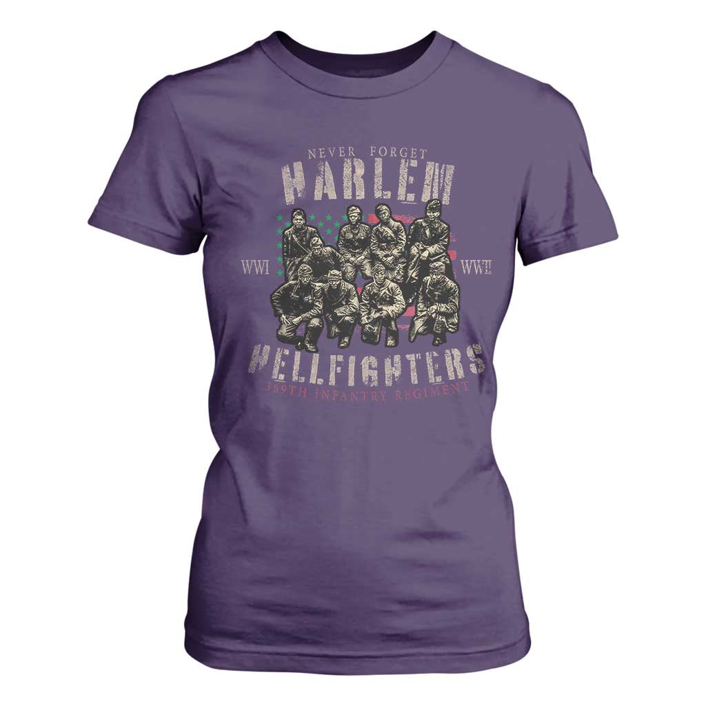 Harlem Hellfighters T Shirt For Women American Military Soldiers Black History