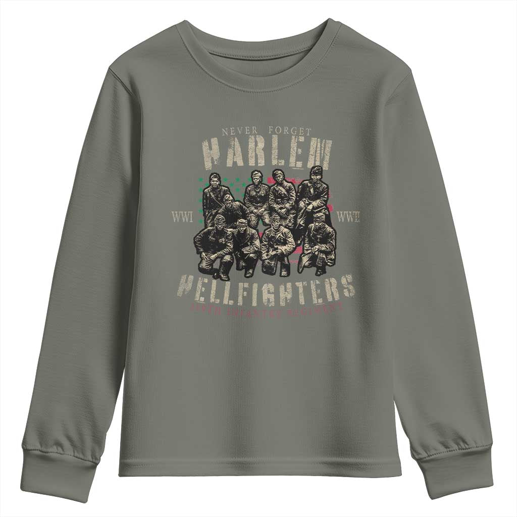 Harlem Hellfighters Youth Sweatshirt American Military Soldiers Black History