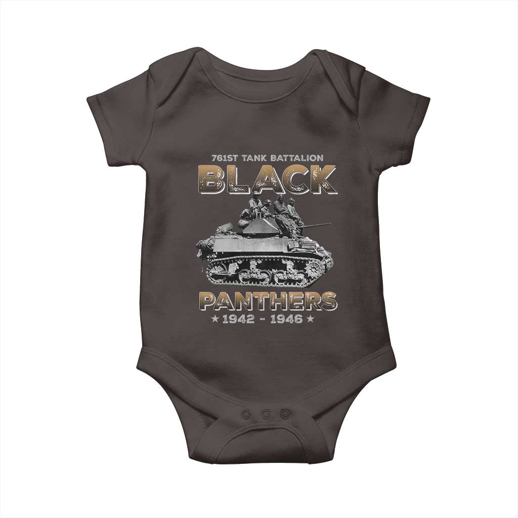 761st Tank Battalion Tribute Baby Onesie Black Panther Party History