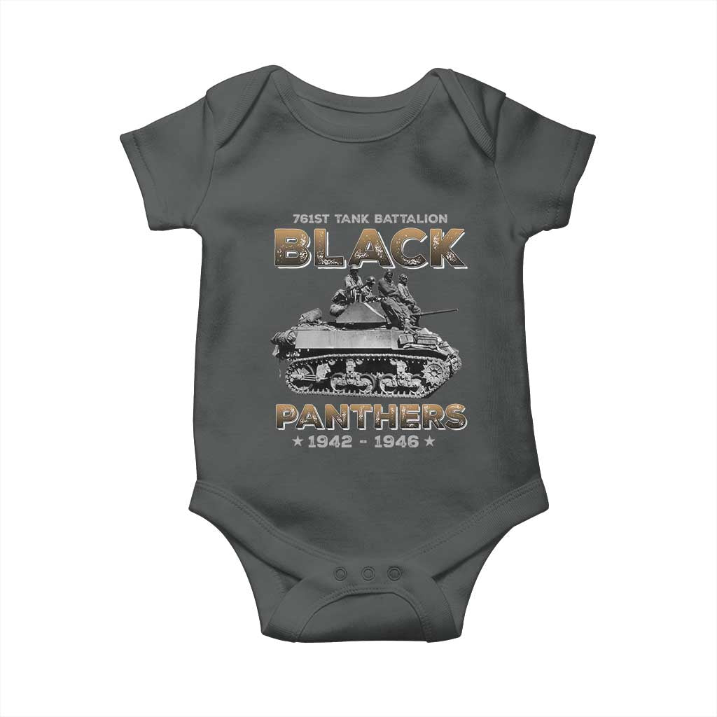 761st Tank Battalion Tribute Baby Onesie Black Panther Party History