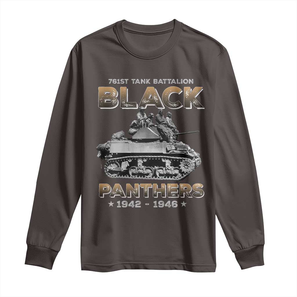 761st Tank Battalion Tribute Long Sleeve Shirt Black Panther Party History