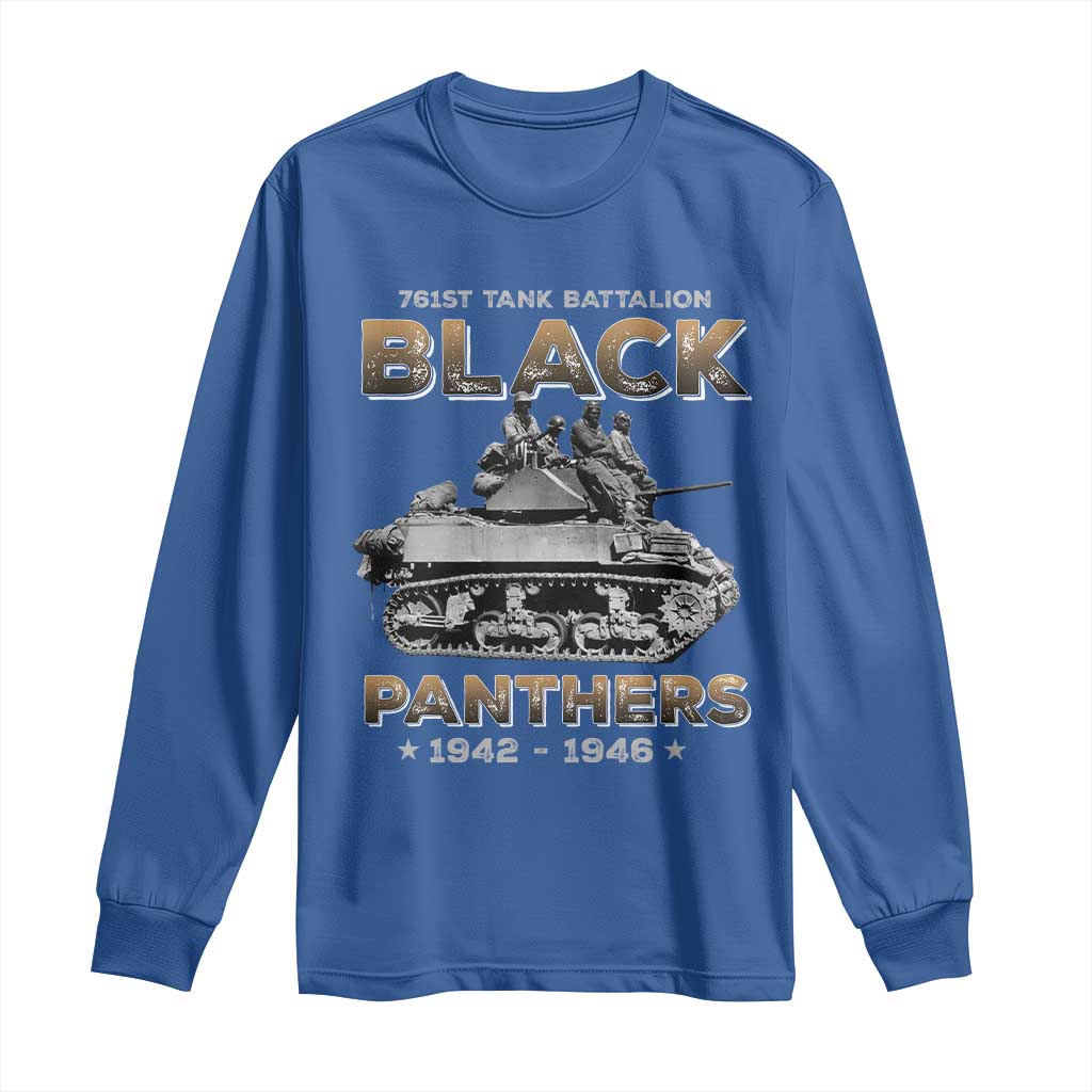 761st Tank Battalion Tribute Long Sleeve Shirt Black Panther Party History