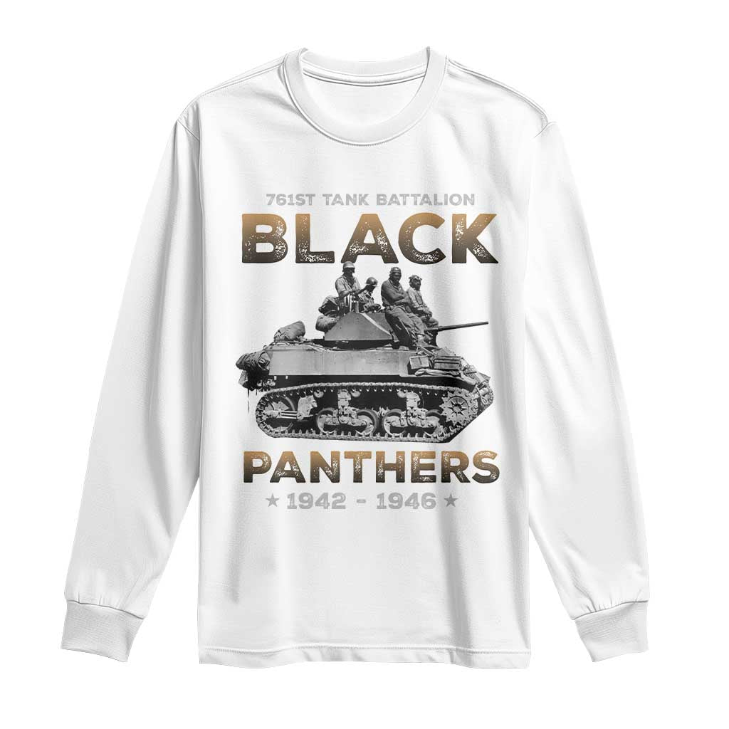 761st Tank Battalion Tribute Long Sleeve Shirt Black Panther Party History