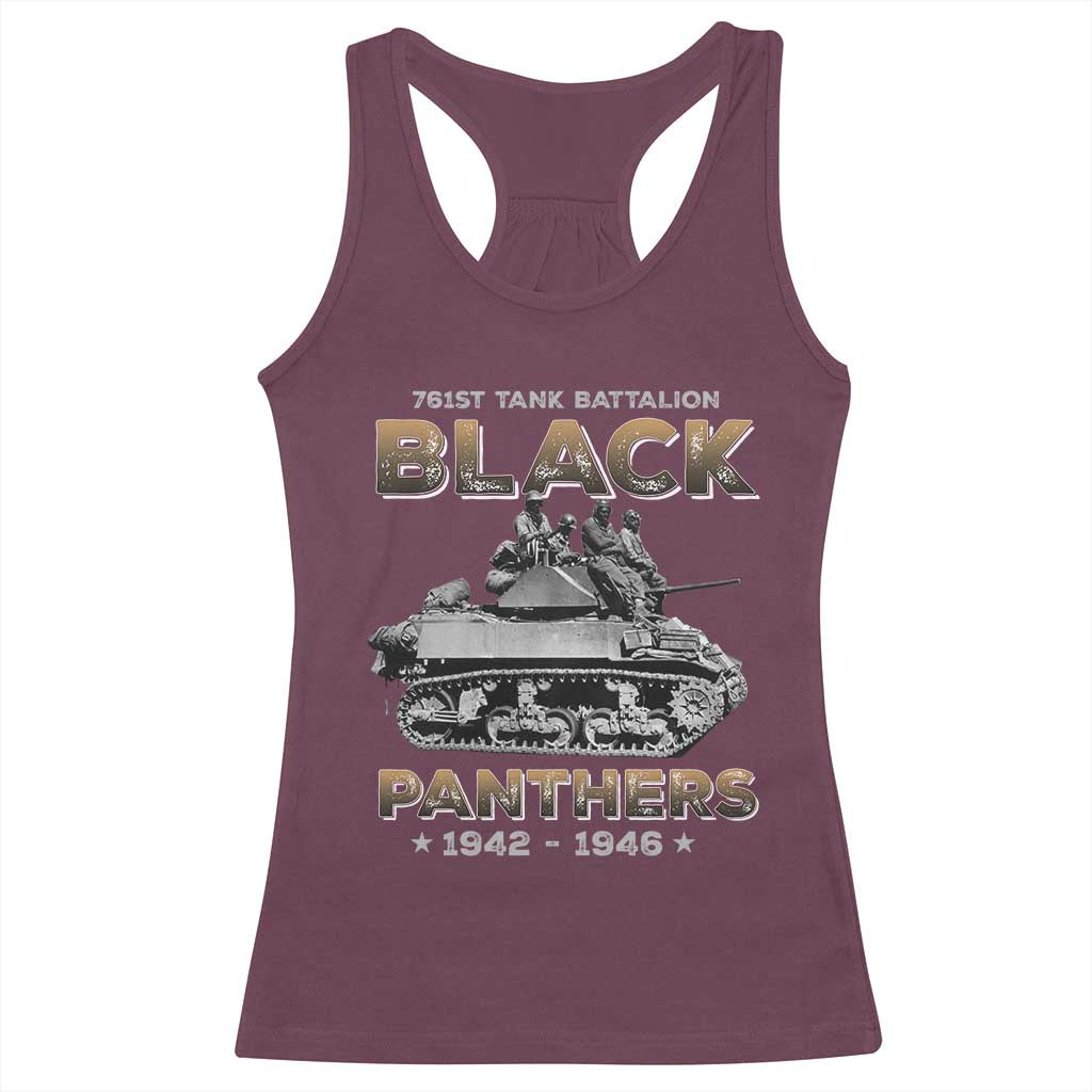 761st Tank Battalion Tribute Racerback Tank Top Black Panther Party History