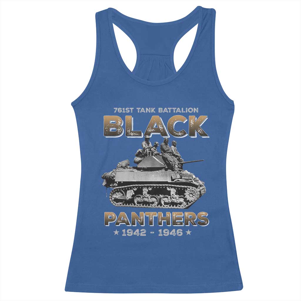 761st Tank Battalion Tribute Racerback Tank Top Black Panther Party History