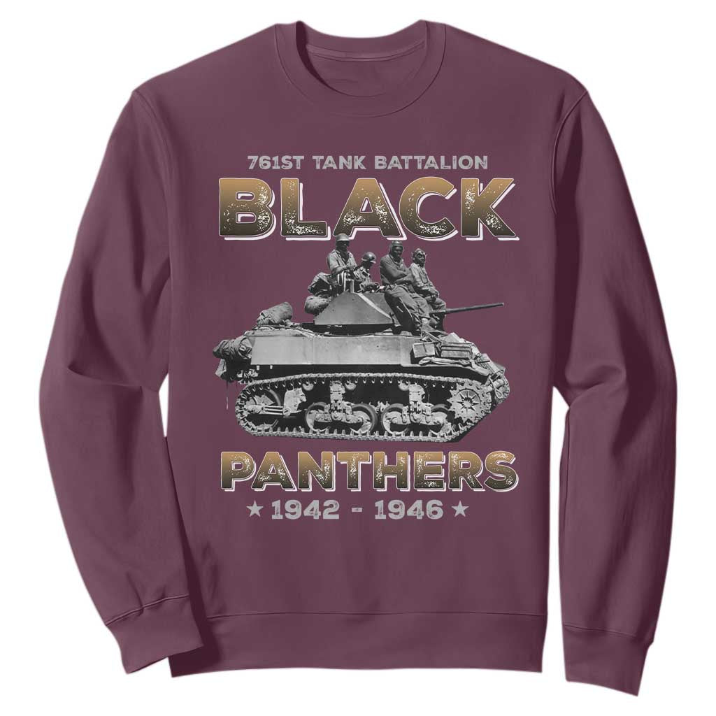 761st Tank Battalion Tribute Sweatshirt Black Panther Party History