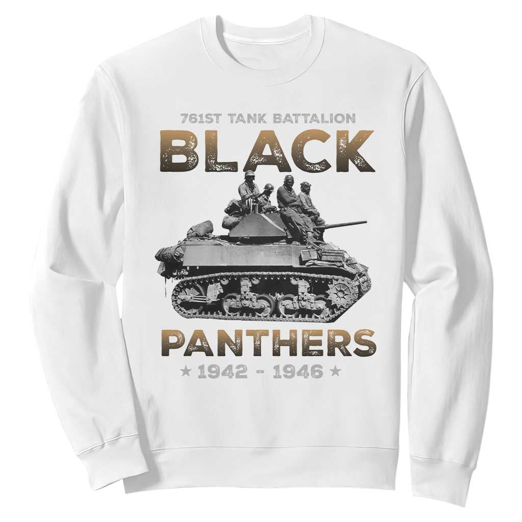 761st Tank Battalion Tribute Sweatshirt Black Panther Party History