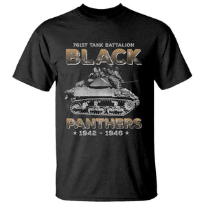 761st Tank Battalion Tribute T Shirt Black Panther Party History