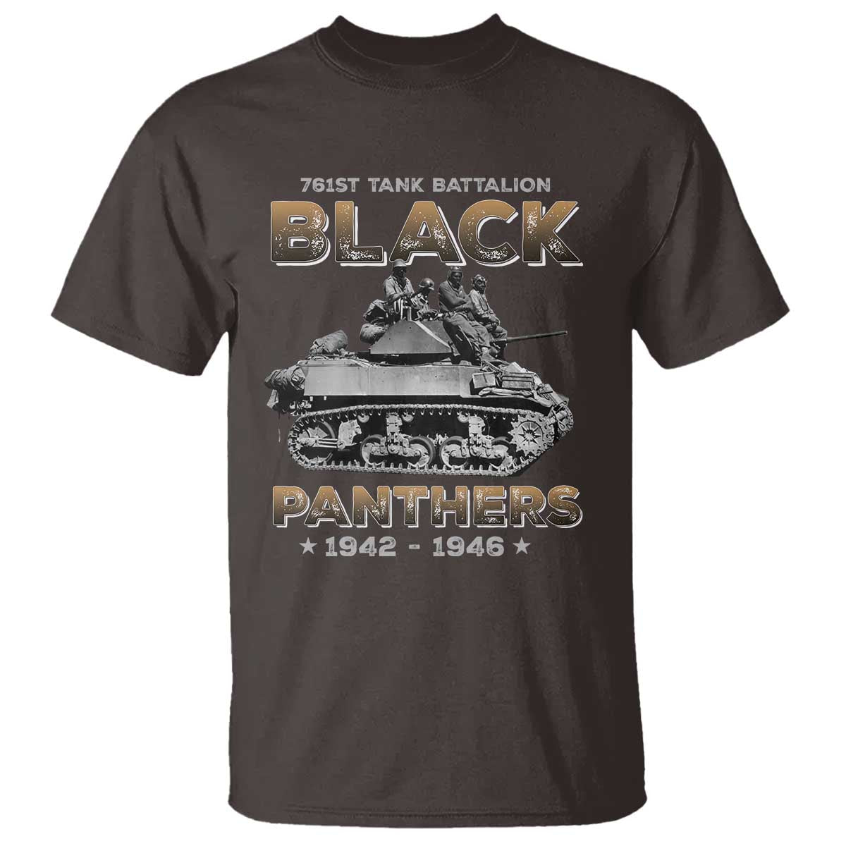 761st Tank Battalion Tribute T Shirt Black Panther Party History