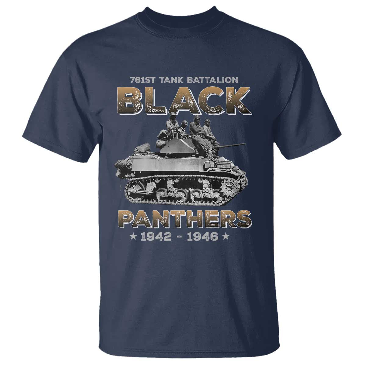 761st Tank Battalion Tribute T Shirt Black Panther Party History