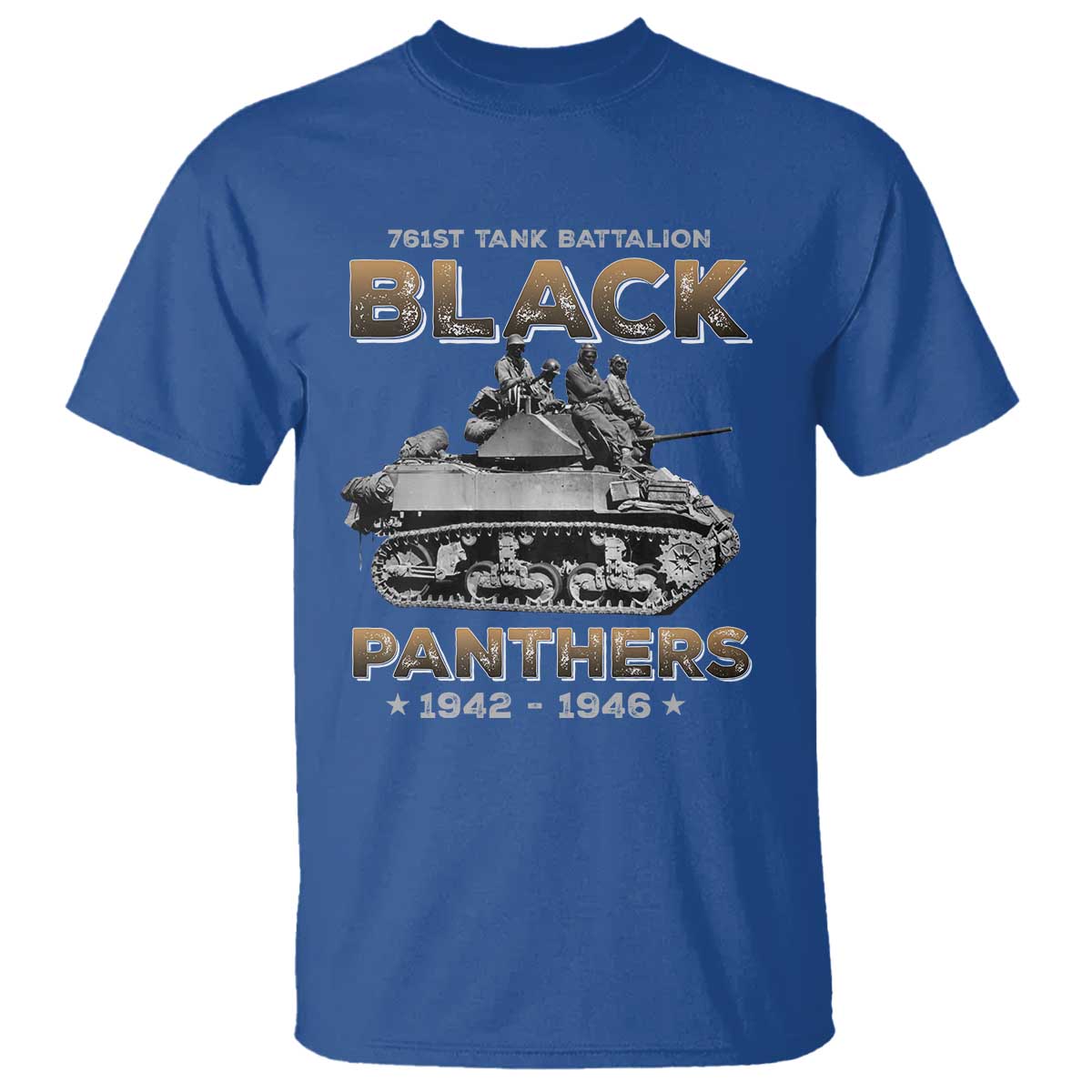 761st Tank Battalion Tribute T Shirt Black Panther Party History