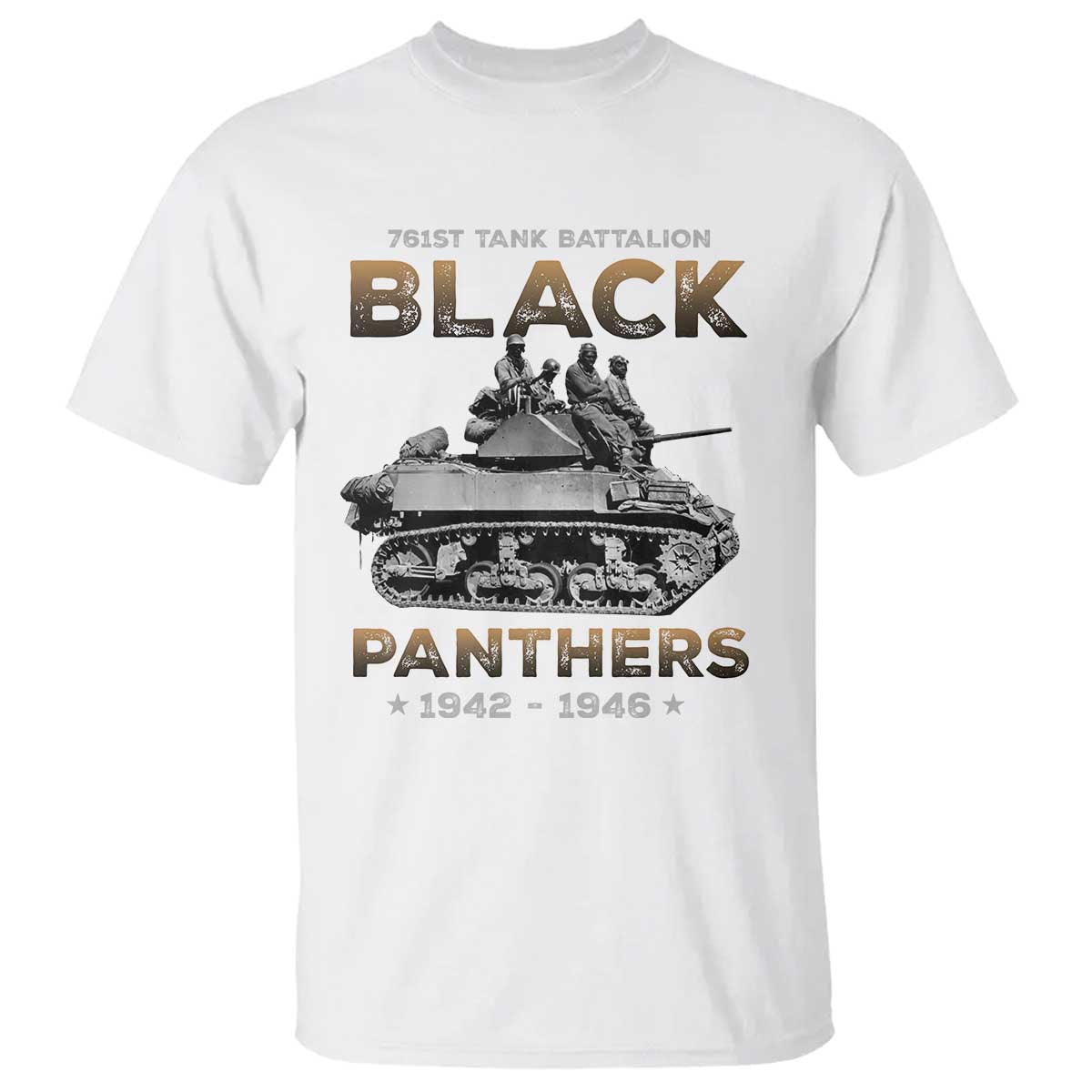 761st Tank Battalion Tribute T Shirt Black Panther Party History