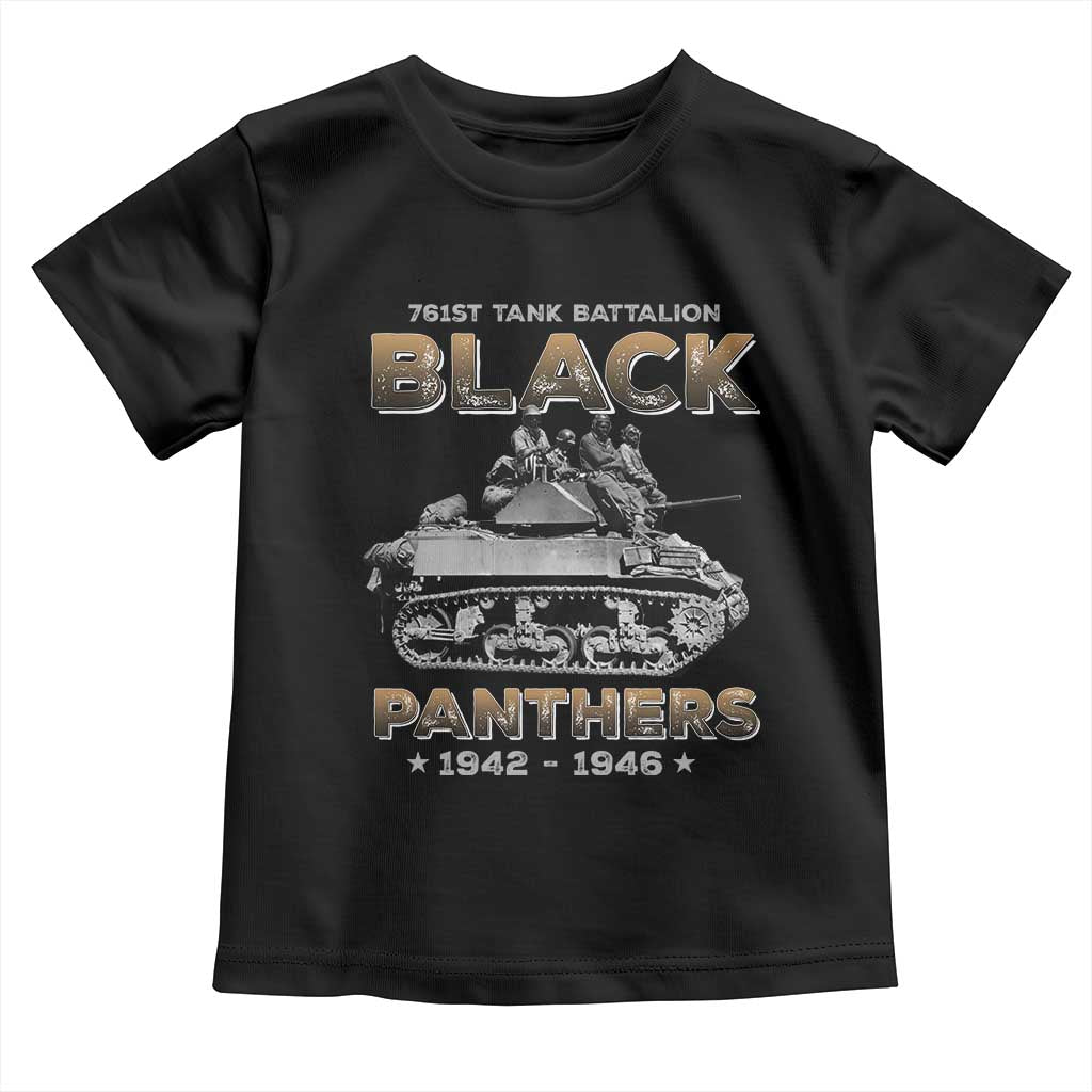 761st Tank Battalion Tribute Toddler T Shirt Black Panther Party History