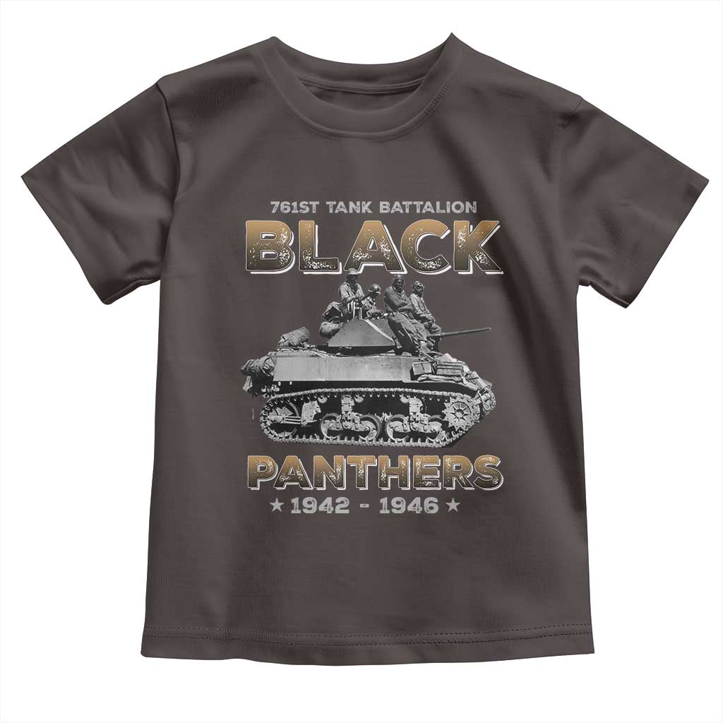 761st Tank Battalion Tribute Toddler T Shirt Black Panther Party History