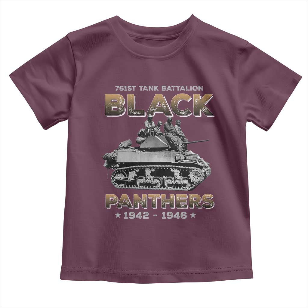 761st Tank Battalion Tribute Toddler T Shirt Black Panther Party History