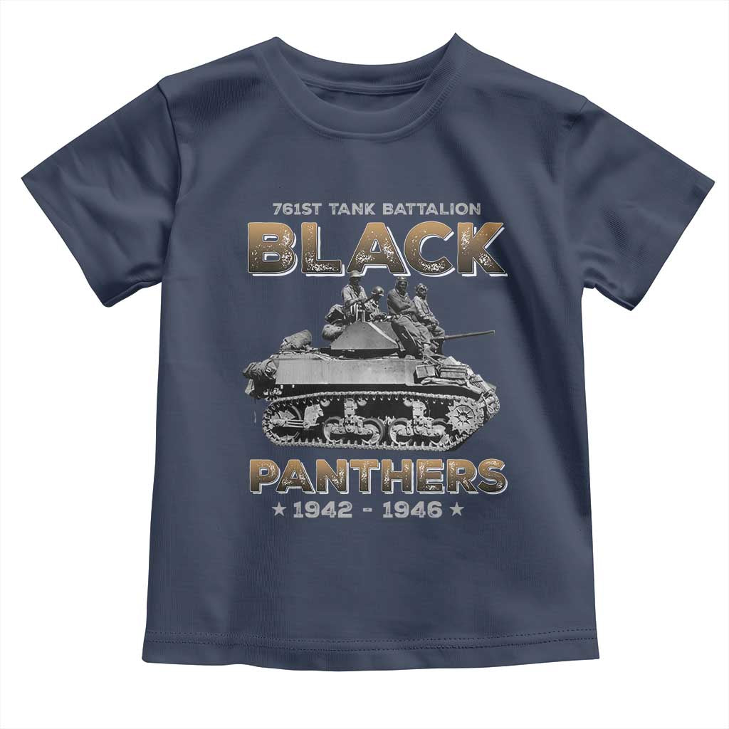 761st Tank Battalion Tribute Toddler T Shirt Black Panther Party History