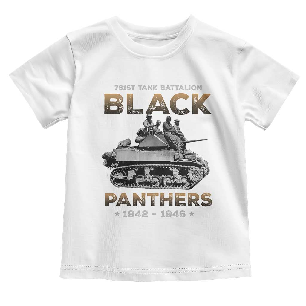 761st Tank Battalion Tribute Toddler T Shirt Black Panther Party History