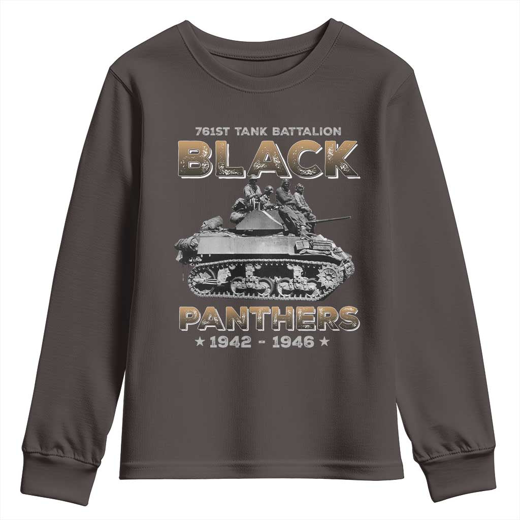 761st Tank Battalion Tribute Youth Sweatshirt Black Panther Party History