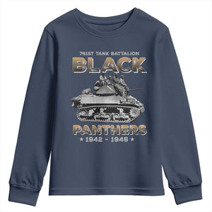 761st Tank Battalion Tribute Youth Sweatshirt Black Panther Party History