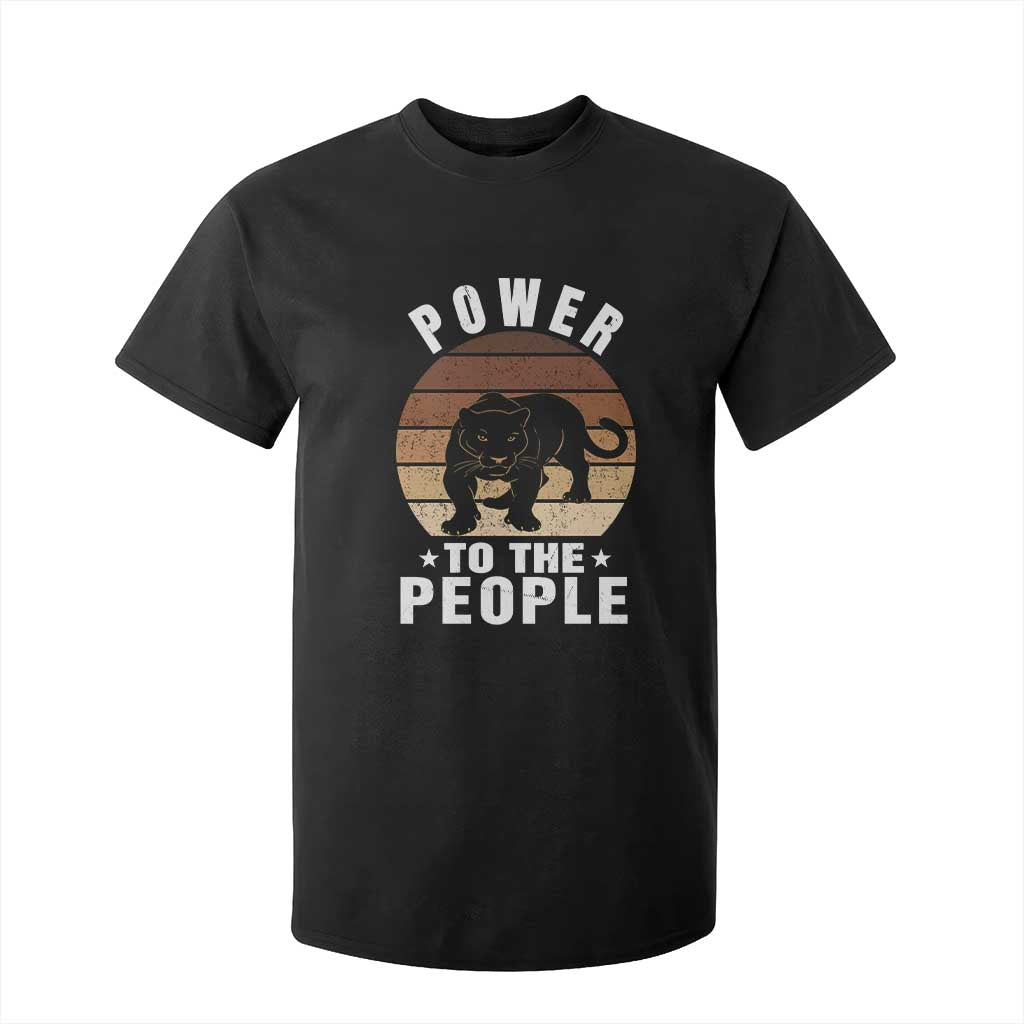 Black Panther Party T Shirt For Kid Power To The People Black History
