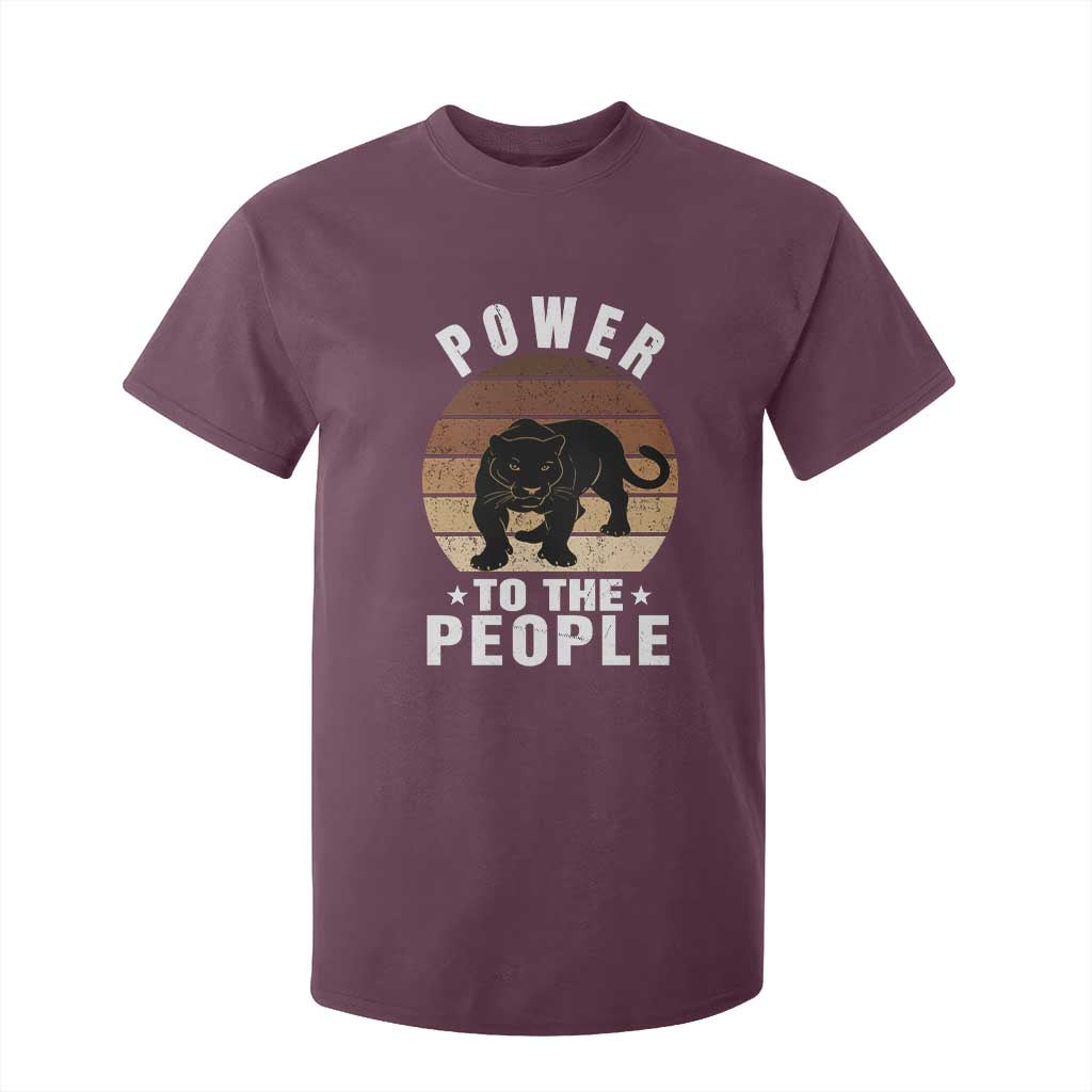 Black Panther Party T Shirt For Kid Power To The People Black History