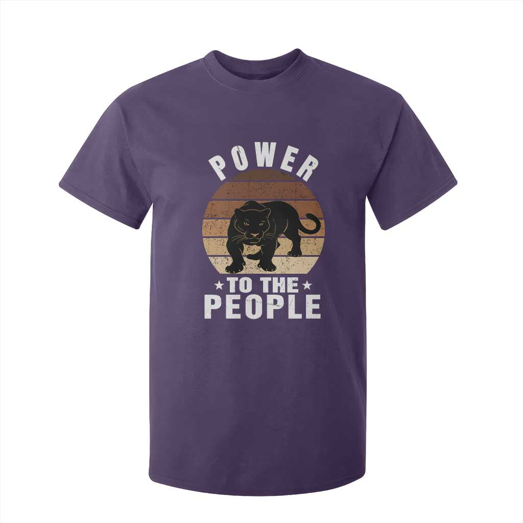 Black Panther Party T Shirt For Kid Power To The People Black History