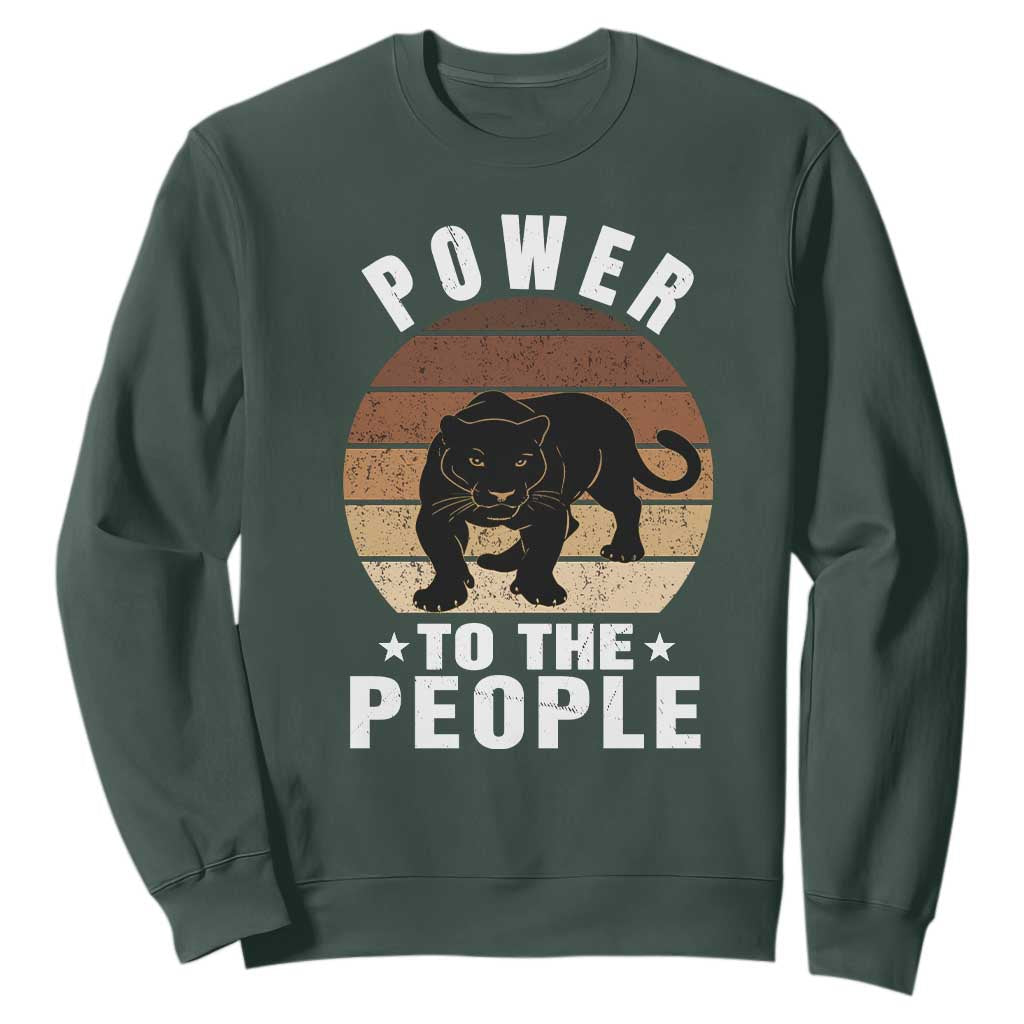 Black Panther Party Sweatshirt Power To The People Black History