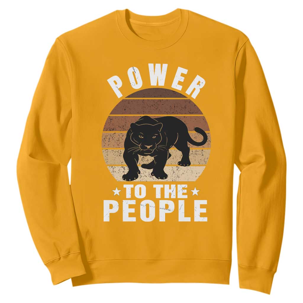Black Panther Party Sweatshirt Power To The People Black History