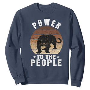 Black Panther Party Sweatshirt Power To The People Black History