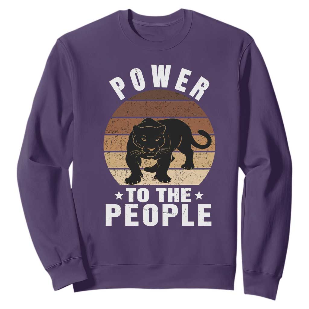 Black Panther Party Sweatshirt Power To The People Black History