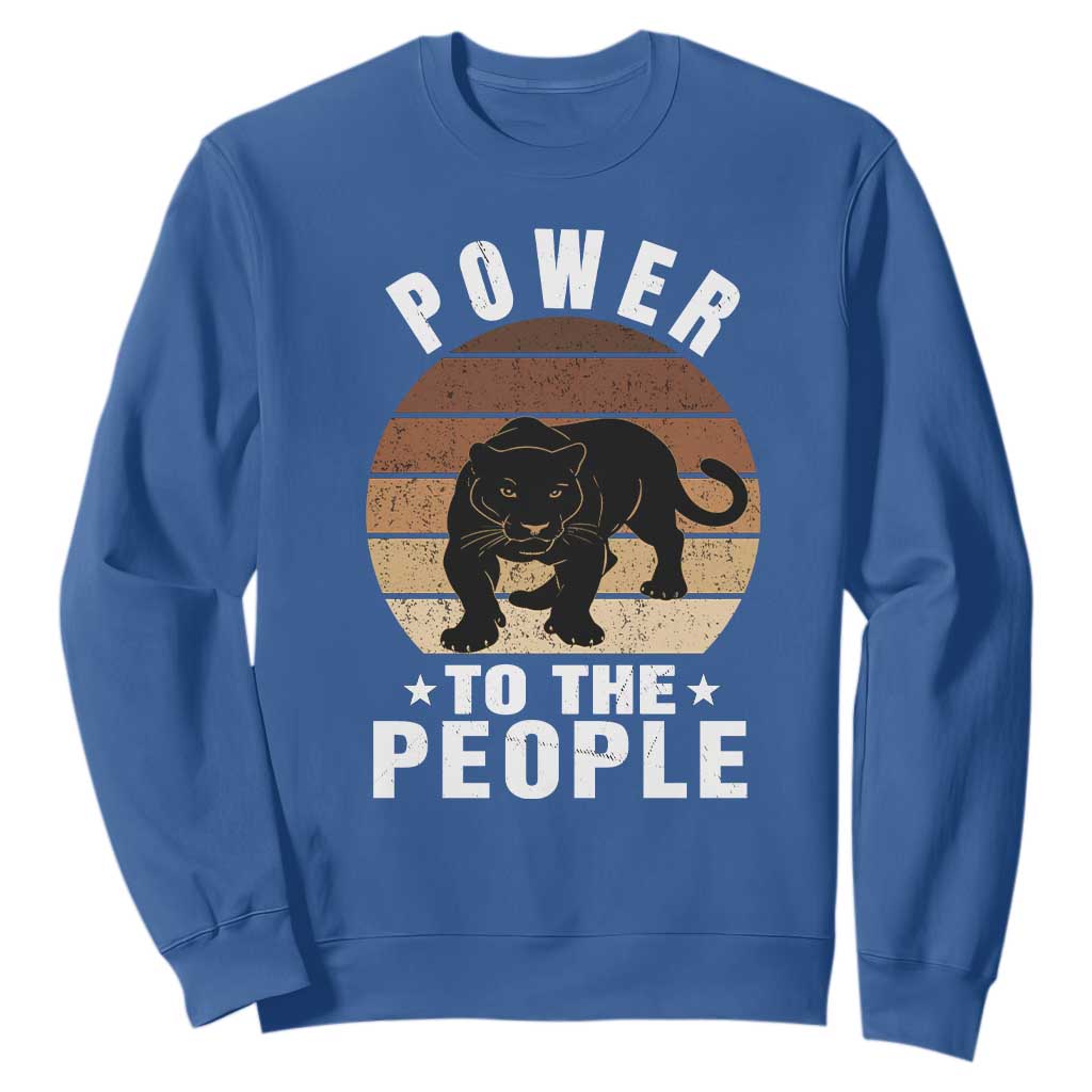 Black Panther Party Sweatshirt Power To The People Black History
